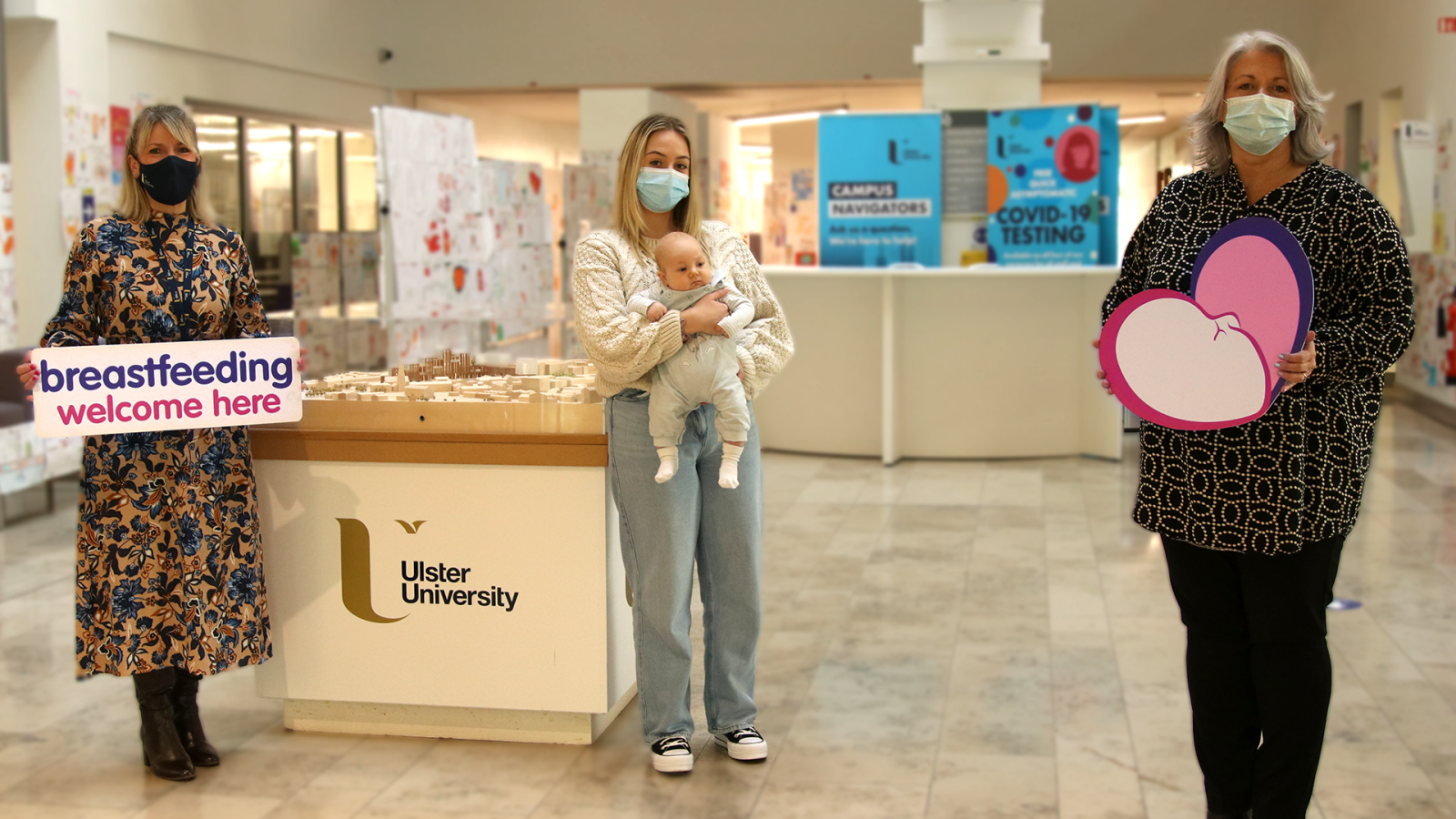 Ulster University has become a member of the Public Health Agency’s ‘Breastfeeding Welcome Here’ scheme